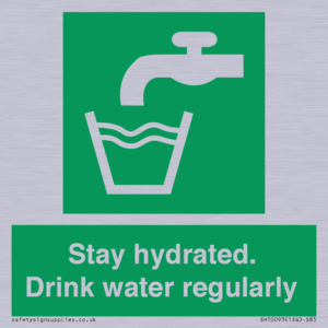 Stay hydrated. Drink water regularly 
